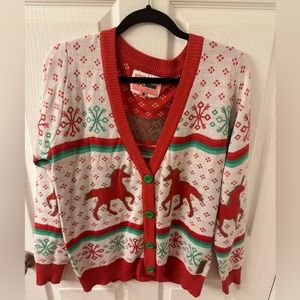 Tipsy elves unicorn holiday sweater - women’s large